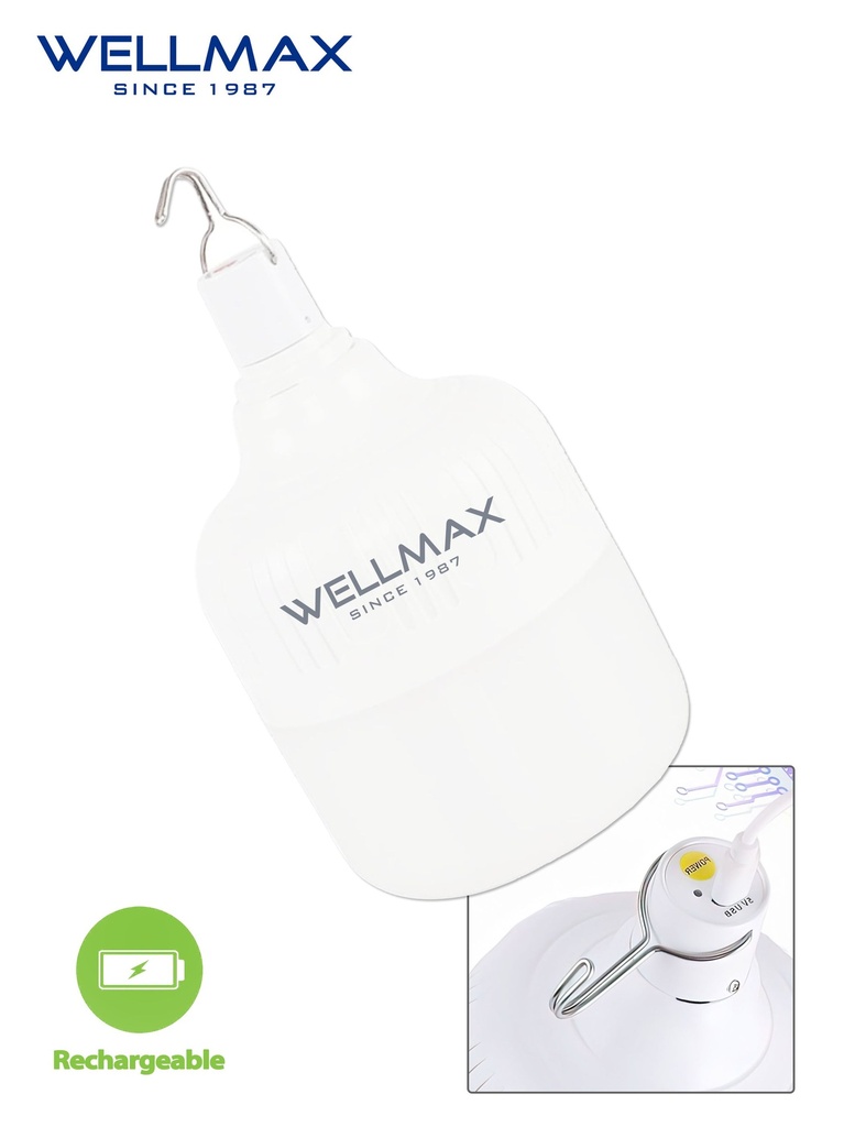 LAMPE RECH USB WELLMAX 40W