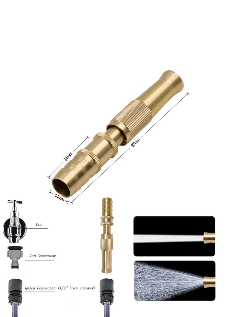 PISTOLY ARROSAGE PVC CUIVRE