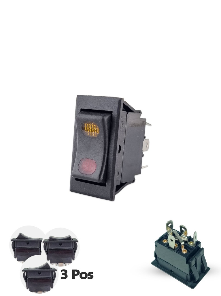 SWITCH 3POS 4 TETES