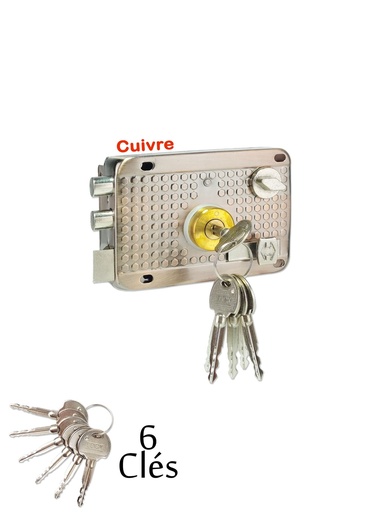 SERRURE APP LT200 CUIVRE